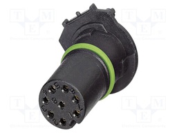 Connector: M12; contact insert; PIN: 8; 30V; straight; THR; A code