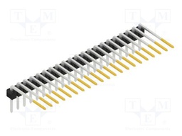 Connector: pin strips; pin header; male; PIN: 21; 2.54mm; THT; 1x21