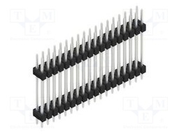 Connector: pin strips; pin header; male; PIN: 36; 2.54mm; THT; 2x18