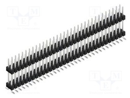 Connector: pin strips; pin header; male; PIN: 66; 2.54mm; SMT; 2x33