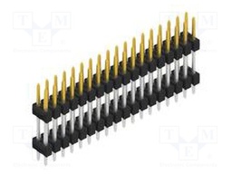 Connector: pin strips; pin header; male; PIN: 36; 2.54mm; THT; 2x18