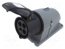 Connector: AC supply 3-phase; socket; female; screw terminal