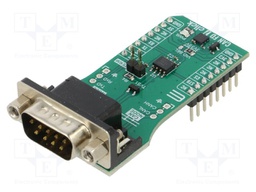 Click board; CAN; UART; TCAN1462; prototype board; 3.3VDC,5VDC