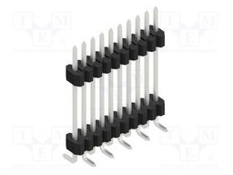 Connector: pin strips; pin header; male; PIN: 10; 1.27mm; SMT; 1x10