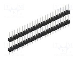 Connector: pin strips; pin header; male; PIN: 24; 2.54mm; THT; 1x24