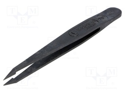Tweezers; non-magnetic,high rigidity; Tip width: 1.2mm; ESD
