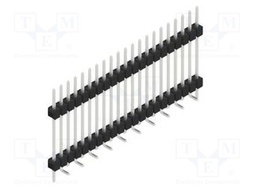Connector: pin strips; pin header; male; PIN: 21; 2.54mm; SMT; 1x21