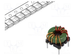 Inductor: wire; THT; 55uH; 8.5mΩ; -40÷105°C; ±35%; 5.7A; 500VDC