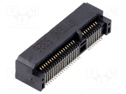 Connector: PCI Express mini; horizontal; SMT; gold-plated; PIN: 52