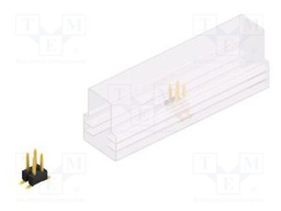 Connector: pin strips; pin header; male; PIN: 4; 2.54mm; SMT; 2x2