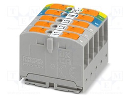 Splice terminal: rail; 24A; 450V; push-in; PA; L: 21.7mm; 0.14÷4mm2