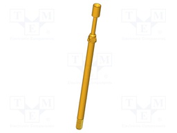 Test needle; Operational spring compression: 4mm; 5A; Ø: 2mm; 0.8N