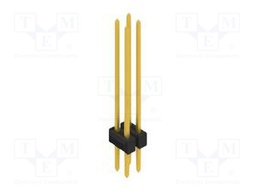 Connector: pin strips; pin header; male; PIN: 4; 2.54mm; THT; 2x2