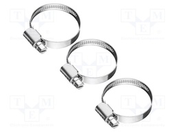 Worm gear clamp; W: 9mm; Clamping: 20÷32mm; stainless steel; W4