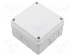 Enclosure: junction box; X: 89mm; Y: 52.5mm; Z: 89mm; wall mount