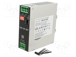 Power supply: switching; for DIN rail mounting; XDR-240
