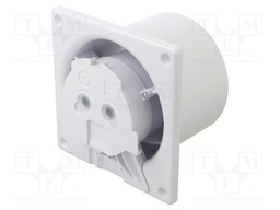 Fan: AC; axial; 230VAC; 93m3/h; 26dBA; ball; 2400rpm; 120x120x89mm