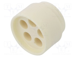 Insert for gland; with thread NPT; Size: NPT1/2"; Holes no: 5; 4mm