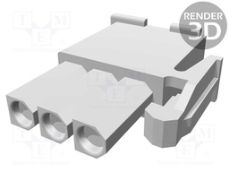 Plug; wire-wire/PCB; female; Mini Universal MATE-N-LOK; 4.2mm