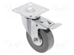Furniture wheel; Ø: 75mm; with locking