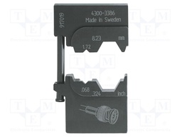 Crimping jaws; coaxial connectors