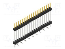 Connector: pin strips; pin header; male; PIN: 20; 2.54mm; SMT; 1x20