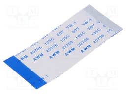 FFC cable; Cores: 40; Cable ph: 0.5mm; L: 50mm; 60V; Plating: tinned