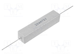 Resistor: wire-wound; cement; THT; 150mΩ; 20W; ±5%; 13x13x60mm