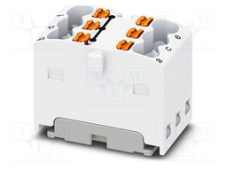 Splice terminal: rail; 17.5A; 450V; push-in; PA; L: 17.7mm; W: 12.5mm