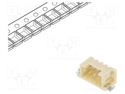 Socket; wire-wire/PCB; male; DF3; 2mm; PIN: 4; SMT; on PCBs; tinned