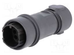 Connector: circular; plug; male; PIN: 8; w/o contacts; for cable