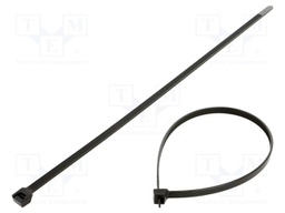 Cable tie; L: 368mm; W: 7.6mm; polyamide; 534N; black; Ømax: 102mm