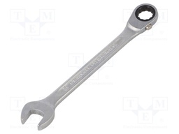 Wrench; combination spanner; 15mm; chromium plated steel