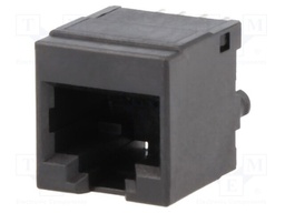 Socket; RJ45; PIN: 8; Layout: 8p8c; THT; on PCBs; straight