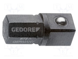 Adapter; 1/4"; Overall len: 17mm