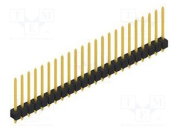 Connector: pin strips; pin header; male; PIN: 23; 2.54mm; THT; 1x23