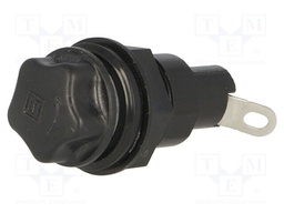 Fuse holder; cylindrical fuses; 5x20mm; 6.3A; Mounting: on panel