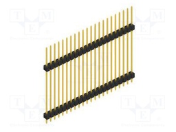 Connector: pin strips; pin header; male; PIN: 22; 2.54mm; THT; 1x22