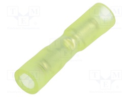 Butt splice; insulated; copper; 0.12÷0.4mm2; tinned; crimped