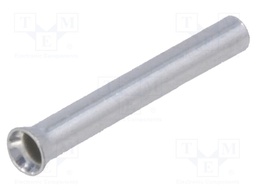 Bootlace ferrule; non-insulated; copper; 0.5mm2; 10mm; tinned