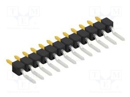 Connector: pin strips; pin header; male; PIN: 12; 2.54mm; SMT; 1x12