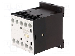 Contactor: 3-pole; NO x3; Auxiliary contacts: NO; 24VDC; 6A; DIN; BG