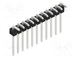 Connector: pin strips; pin header; male; PIN: 11; 2.54mm; THT; 1x11