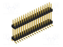Connector: pin strips; pin header; male; PIN: 36; 2.54mm; SMT; 2x18