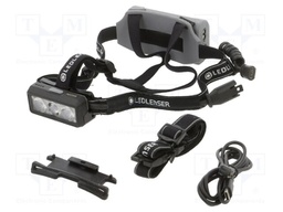 Torch: LED headtorch; 120h; 20lm,200lm,600lm,1200lm; black; IP54