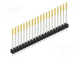 Connector: pin strips; pin header; male; PIN: 20; 2.54mm; THT; 1x20