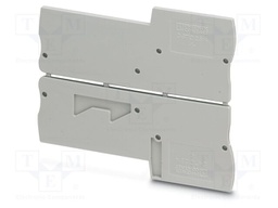 End piece; L: 36.8mm; W: 2.2mm; H: 92.3mm; Body: grey