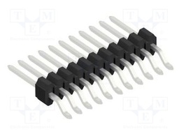 Connector: pin strips; pin header; male; PIN: 11; 1.27mm; SMT; 1x11