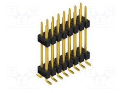 Connector: pin strips; pin header; male; PIN: 16; 2.54mm; SMT; 2x8