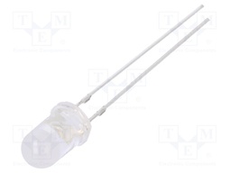 LED; 5mm; yellow; 4200÷5800mcd; 100°; 20mA; 1.8÷2.6V; Front: convex